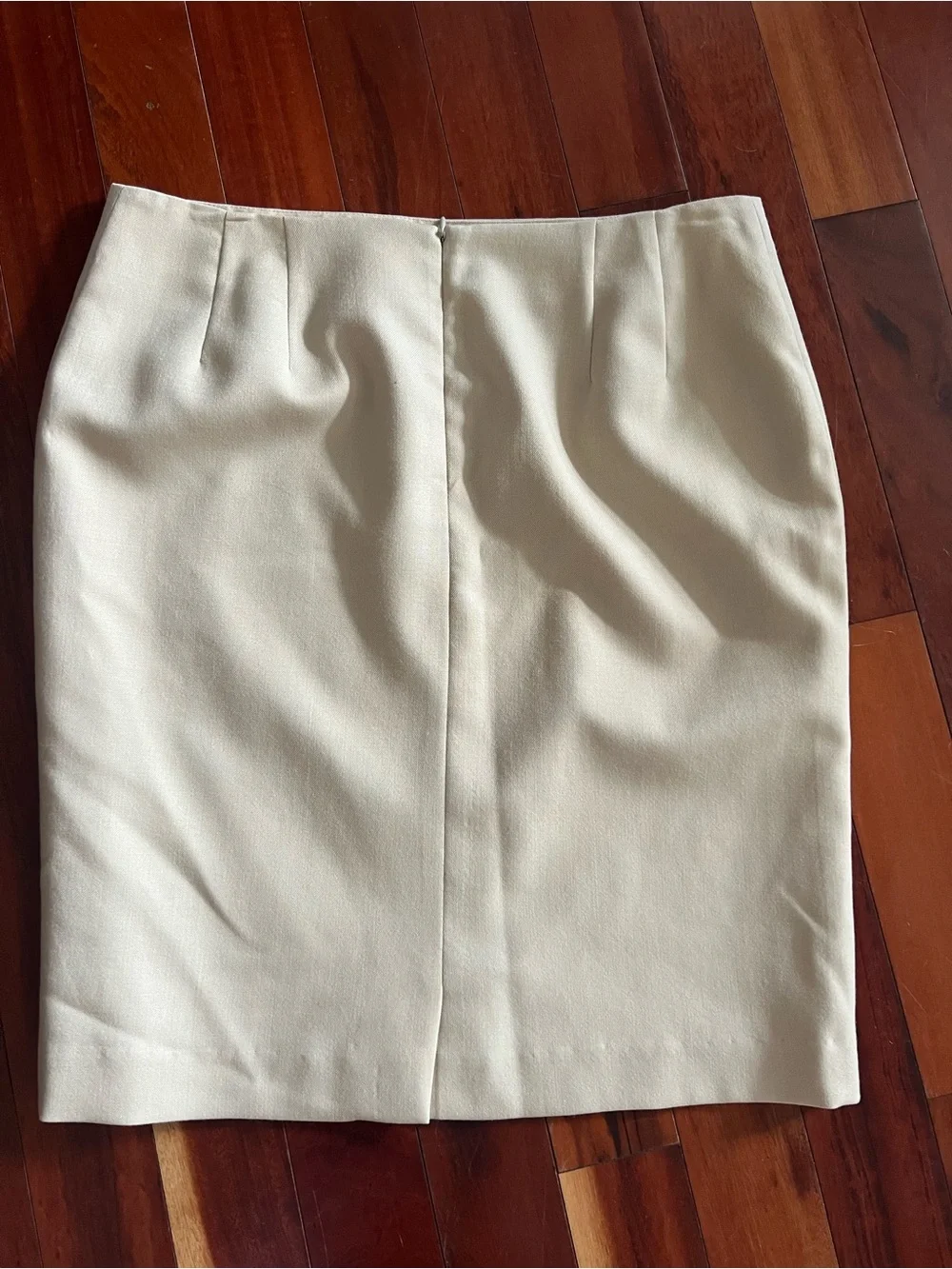 Pendleton 100% Virgin Wool Cream Pencil Skirt Size 12